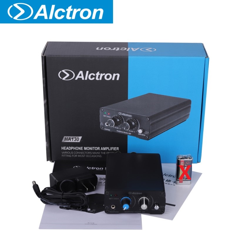 Alctron HA130 2 채널 밸런스 입력 음악가, 모노/스테레오 스위치 용 컴팩트 플렉시블 헤드폰 모니터 앰프
